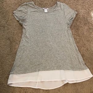 CUTE Multifabric Shirt with back button detail